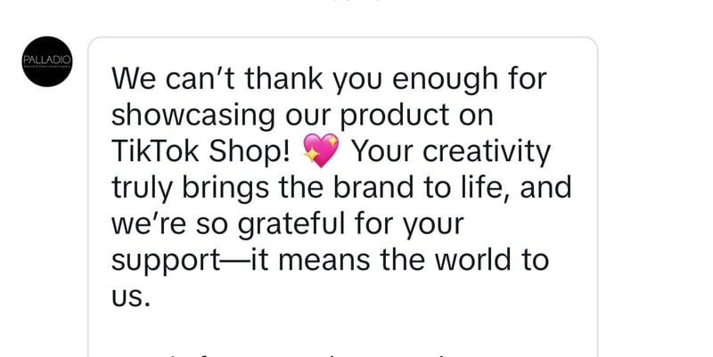 Client testimonial
